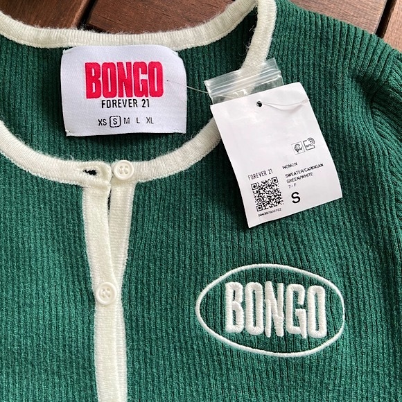 ⚡️NWT⚡️Bongo Forever 21 Green Cardigan - Women’s Size Small - Picture 2 of 4